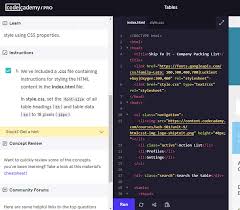 Right mix fixed table with flex columns in html a. Faq Learn Html Tables Styling With Css Html Faq Codecademy Forums