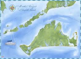 Marthas Vineyard And Elizabeth Islands Nautical Chart Wall Art