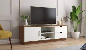 It is true that most of us have some pile of junk stored somewhere in the house and we are quite reluctant to get rid of it. Buy Harvey Tv Unit With Frosty White Drawer Exotic Teak Finish Online In India Wooden Street