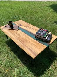 Typically, you would add a small amount of the colorant into the resin or into the blended resin and hardener. Coffee Table Live Edge Hackberry Slab Blue Green Epoxy Resin River Table Omni Artis