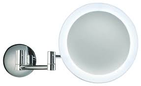 Smile 304 Magnifying Mirror Illuminated In Chrome 5x Contemporary Makeup Mirrors By Modo Bath