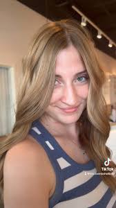 Back to her roots! ✨, A lower maintenance look and looks so good with her  skin tone 😌, Services : 4 foils to break up her money piece, root smudge,  all over tone and cut