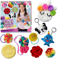 Maybe you would like to learn more about one of these? Buy Diy All In One Crochet Knitting Kit For Beginners Starter Arts Craft Set For Kids Teens Tweens Adults How To Learn Make Your Own Yarn Pom Poms