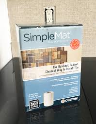 Simplemat is a double sided, adhesive sheet that is perfect for attaching tile to a countertop or backsplash. How To Install A Mother Of Pearl Tile Backsplash