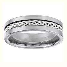 Li Sterling Silver And Tungsten Ring Li Li A Href Http Www Overstock Com Down Sterling Silver Mens Rings Mens Stainless Steel Rings Tungsten Mens Rings