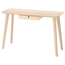 Trofast combi rangement boites pin pin teinte blanc clair blanc. Lisabo Bureau Plaque Frene 118x45 Cm Materiau Durable Ikea