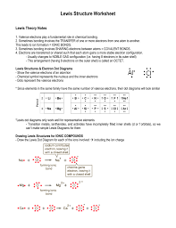 How to draw lewis structures five easy steps youtube. Lewis Structure Worksheet