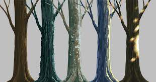 Use multiple lines and allow them to diverge into different twigs. Tree Trunk Tutorial