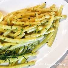 Yellow Wax Beans With Rosemary Lemon Butter Bean Recipes Yellow Wax Beans Yellow Beans Recipe