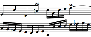 Most ornaments occur on the beat, and use diatonic intervals more exclusively than ornaments in later periods do. What Does A Sideways S Over A Note Mean Music Practice Theory Stack Exchange