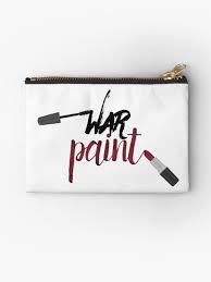 War Paint Makeup Drawing Zipper Pouch By Mariana Cruz In 2021 Diy Makeup Bag Canvas Makeup Bag Funny Makeup Bag