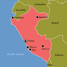 Top suggestions for ecuador and peru map. Peru Cool Simple Colored Map Peru Iquitos Pisco