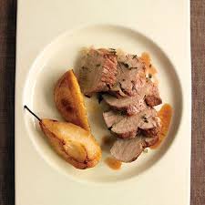 Herb Roasted Pork Tenderloin With Pears Recipe Pear Recipes Pork Roast Roasted Pork Tenderloins