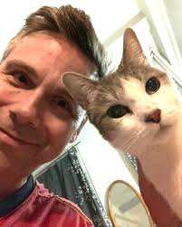 Goodbye Tom, I love you. Such a good loving boy, loved pets, hated vets,  immortalized