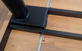 Instructions For How To Affix An Ikea Gerton Table Top To The Ikea Bekant Sit Stand Desk Frame In 2020 Ikea Bekant Ikea Desk Top Wooden Play Kitchen