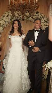 Look Back At Amal Clooney S Whole Lineup Of Wedding Weekend Looks Famous Wedding Dresses Celebrity Wedding Dresses Celebrity Bride