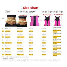 76 High Quality Waist Training Size Chart