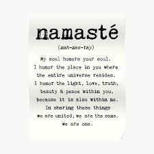 Namaste Posters Redbubble