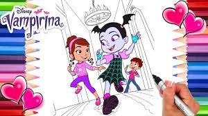 Let us know what's wrong with this preview of coloriage avec stickers vampirina by disney junior. Vampirina And Friends Coloring Page Vampirina Coloring Book Disney Junior Coloring Page Youtube