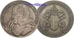 Medaille papst johannes paul ii. Deutschland 1980 Medaille Papst Johannes Paul Ii Nicht Gestempelt Keine Punzierung Im Etui Stgl Ma Shops