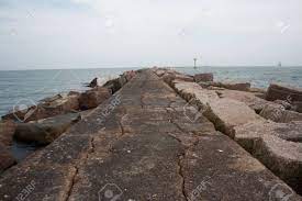 Homescience geographic countries united states gulf coast section. A Pink Granite Jetty Juts Into The Sea At The Gulf Of Mexico In Texas Stock Photo Picture And Royalty Free Image Image 72293831
