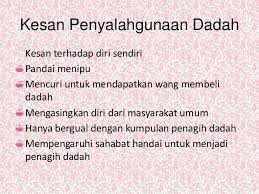 Entah apa yang ingin dilakukannya. Penyalahgunaan Dadah