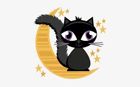 Halloween Cat On Moon Svg Cutting Files Halloween Svg Miss Kate Cuttables Halloween Transparent Png 432x432 Free Download On Nicepng