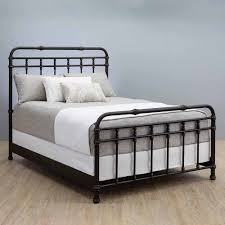 Laredo Iron Bed With Metal Profile Frame By Wesley Allen Iron Bed Bed Linens Luxury Bedroom Furniture