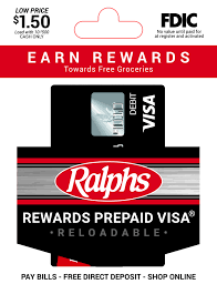 Get paid up to 2 days earlier with a prepaid card when you use direct deposit. Reloadable Prepaid Debit Card Ralphs Rewards Plus Prepaid Debit Card