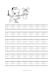 Free Printable Tracing Letter R Worksheets For Preschool Letter Tracing Printables Printable Alphabet Worksheets Preschool Letters