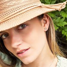 Kit Heath SS Blossom Wood Rose Stud Earrings 30305GD012