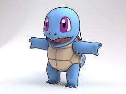 Squirtle Pokemon Rigged 3d Model Pokemon Pokemon Characters 3d Model Character