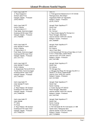 Falmaco, bagi kalian yang berminat bekerja di pt. Alamat Produsen Sandal Sepatu Pdf