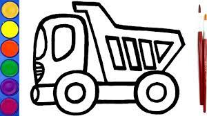 Karena dalam mewarnai pemandangan kontras dan tekstur bentuk bisa dibilang tidak terlalu rata sehingga butuh. Cara Menggambar Mobil Truk Dump Pasir Kartun Youtube