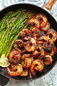 Blackened Shrimp Recipe With Asparagus In 20 Minute Blackened Shrimp Recipe Asparagus Recipes Healthy Shrimp And Asparagus Health Dinner Recipes