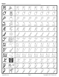Cursive Uppercase Letter Tracing Worksheets Cursive Writing Worksheets Letter Tracing Worksheets Cursive Handwriting Worksheets