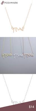 Mrs Necklace Available In Gold Or Silver Mrs Necklace Womens Jewelry Necklace Black Pendant Necklace