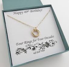 40th Birthday Present Ideas For Her Jewellery 40th Birthday Gifts For Women Gold Filled Necklace 40th Etsy 40th Birthday Gifts For Women Wedding Jewelry Photography 40th Birthday Gifts