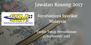 Senarai jawatan kosong di kl. Suruhanjaya Syarikat Malaysia Jawatan Kosong Ssm 13 September 2017 Inimajalah Com