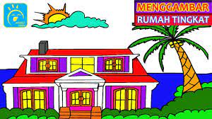 Nah, kalau udah ngomongin soal warna dinding. Cara Menggambar Rumah Tingkat I Dan I Mewarnai Gambar Rumah Tingkat Yang Mudah Youtube