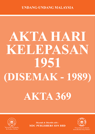 Menteri ertinya menteri yang dipertanggungkan dengan tanggungjawab bagi hari kelepasan am dan hari kelepasan bank. Laws Of Malaysia Akta Hari Kelepasan 1951 Disemak 1989