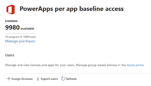 Power apps for office 365, almost identical to flow for office 365 as in it's included as part of both papap and papup licenses include the new power apps portals feature. How To Assign Power Apps Per App Subscription Vinergy