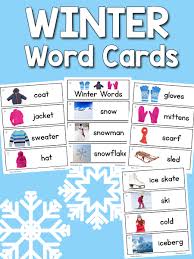 Click the insert tab and then click the table button. Winter Word Cards Prekinders
