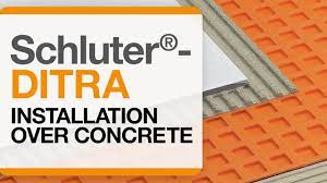 Uncoupling, waterproofing, vapor management and support to ensure a long lasting installation. Schluter Ditra Installation Over Concrete Youtube