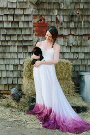 Dip Dyed Purple Wedding Dress Http Www Deerpearlflowers Com Etsy Finds Dip Vestidos De Novia De Colores Vestidos Largos Para Boda Vestido De Novia De Color