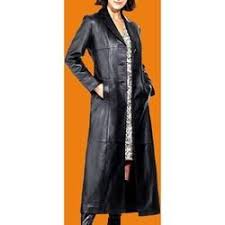 Ladies 3 Button Matrix Black Long Leather Coat Wholesale Zombie Long Leather Coat Leather Coat Leather Coat Womens