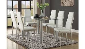 Black, white, red, brown, coffee and everything in. Durham Modern Dining Table Set