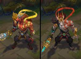 2018 golden chromas and icons for katarina, caitlyn, sona, corki, riven, and garen. Lunar Guardian Nasus Chroma Skin League Of Legends Skin