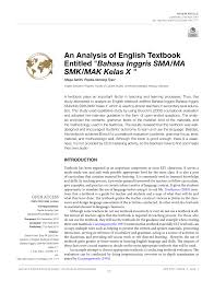 Sep 23, 2020 · jawaban mandiri english on target buku paket biologi kelas 10 contoh rekap nilai siswa pelajaran bahasa bali kelas 3 semester 2 kunci jawaban buku mandiri english on target kelas 10 download file rpp silabus kkm prosem prota kurikulum 2013 sd. Pdf An Analysis Of English Textbook Entitled Bahasa Inggris Sma Ma Smk Mak Kelas X