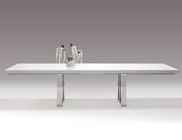 Sharelle Has Done It Again With This Sleek Combination White Lacquer Chrome With Its Three Cube Modern Conference Table Conference Table Modern Dining Table